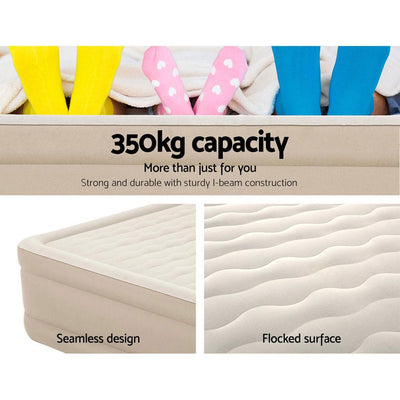 Bestway Air Bed Queen Size Mattress Camping Beds Inflatable Built-in Pump Payday Deals