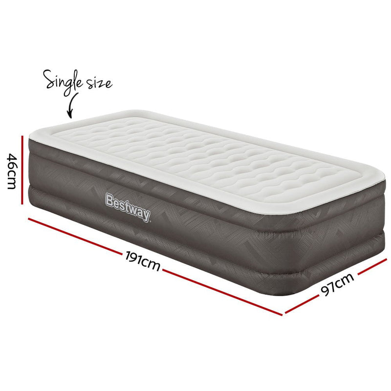 Bestway Air Mattress Bed Single Size Inflatable Camping Beds 46CM Payday Deals