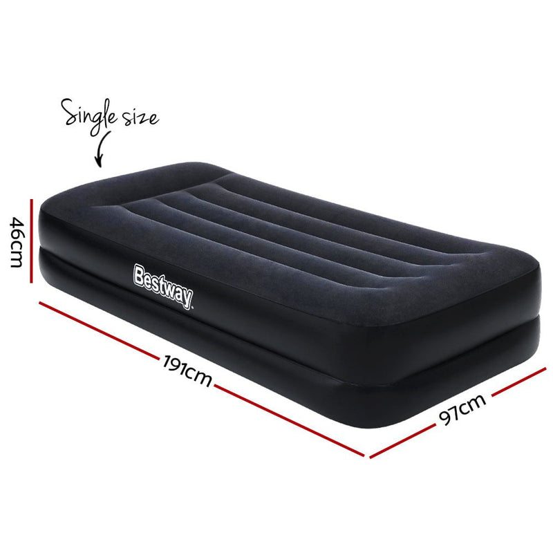 Bestway Air Mattress Bed Single Size Inflatable Camping Beds Built-in Pump Payday Deals