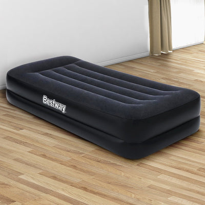 Bestway Air Mattress Bed Single Size Inflatable Camping Beds Built-in Pump Payday Deals