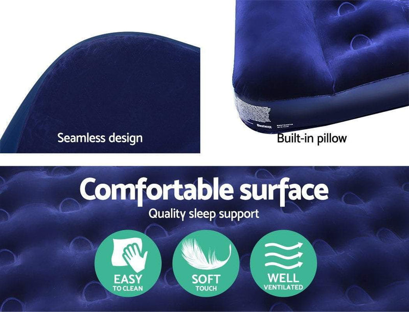 Bestway Double Size Inflatable Air Mattress - Navy Payday Deals