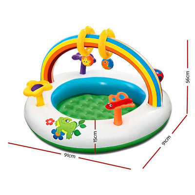 Bestway Inflatable Play Kids Pool Child Activity Gym Center Rainbow Go and Grow