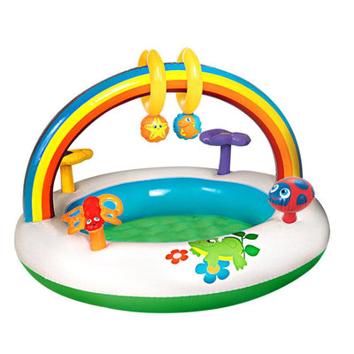 Bestway Inflatable Play Kids Pool Child Activity Gym Center Rainbow Go and Grow Payday Deals