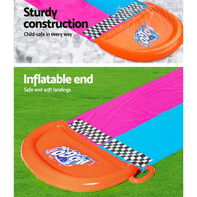 Bestway Inflatable Water Slip And Slide 4.88m Kids Rider Splash Toy Outdoor Payday Deals