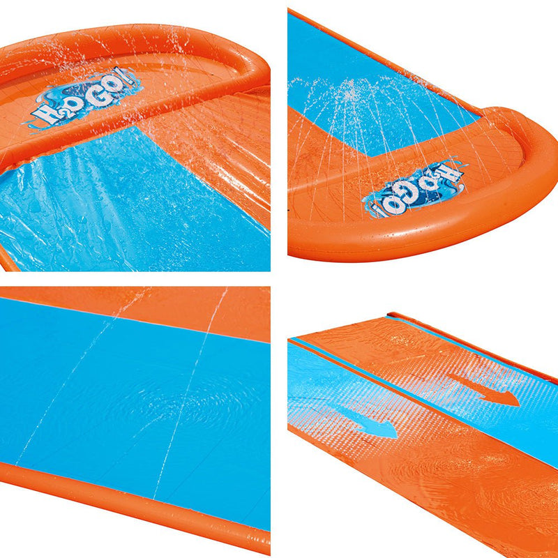 Bestway Inflatable Water Slip Slide Double Kids Splash Toy Outdoor Play 4.88M Payday Deals