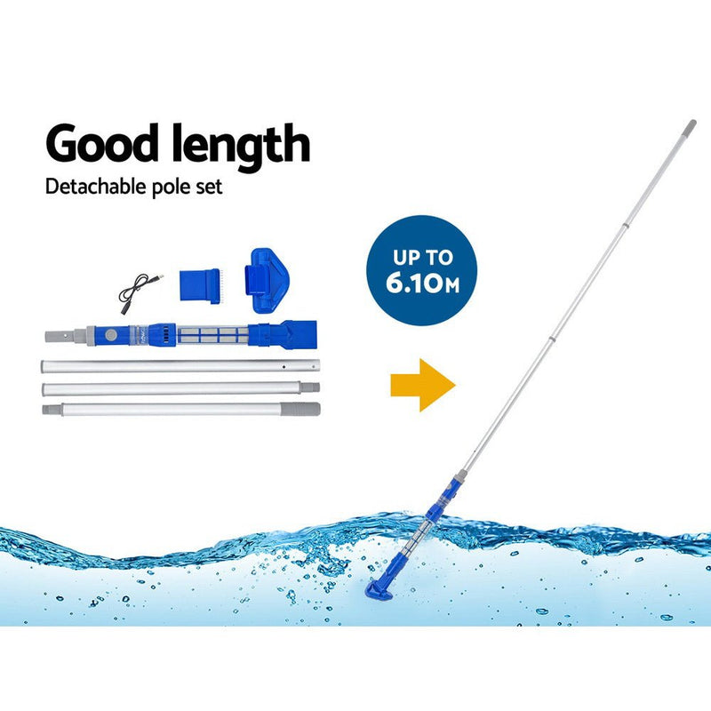 Bestway Pool Cleaner Cordless with Pole Swimming Pool Automatic Vacuum 6M Payday Deals