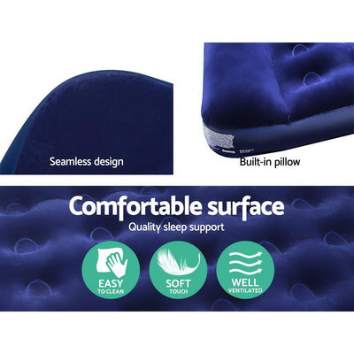 Bestway Single Size Inflatable Air Mattress - Navy Payday Deals