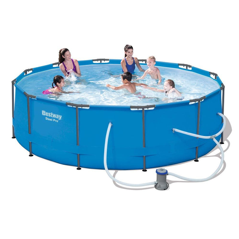 Bestway Swimming Pool Above Ground Filter Pump Steel Pro Frame Pools Payday Deals
