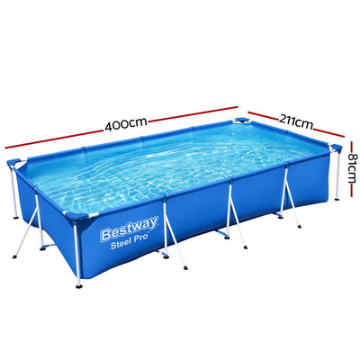 Bestway Swimming Pool Above Ground Heavy Duty Steel Pro™ Frame Pools 4M Payday Deals
