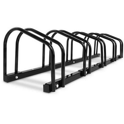 Portable Bike 5 Parking Rack Bicycle Instant Storage Stand - Black Payday Deals