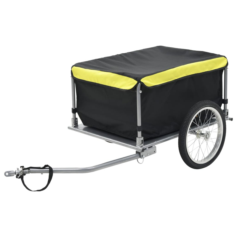 Bike Cargo Trailer Black and Yellow 65 kg Payday Deals