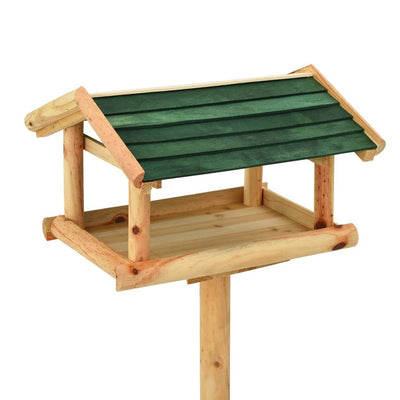 Bird Feeder with Stand 37x28x100 cm Solid Fir Wood Payday Deals