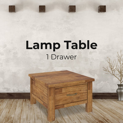 Birdsville Lamp Table 70cm Coffee Side Laptop Desk Bedside Sofa End - Brown Payday Deals