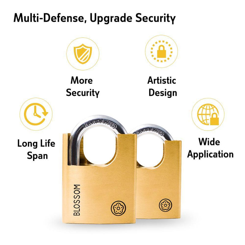 BLOSSOM PADLOCK BRASS PROTECTED SHACKLE 50MM Payday Deals