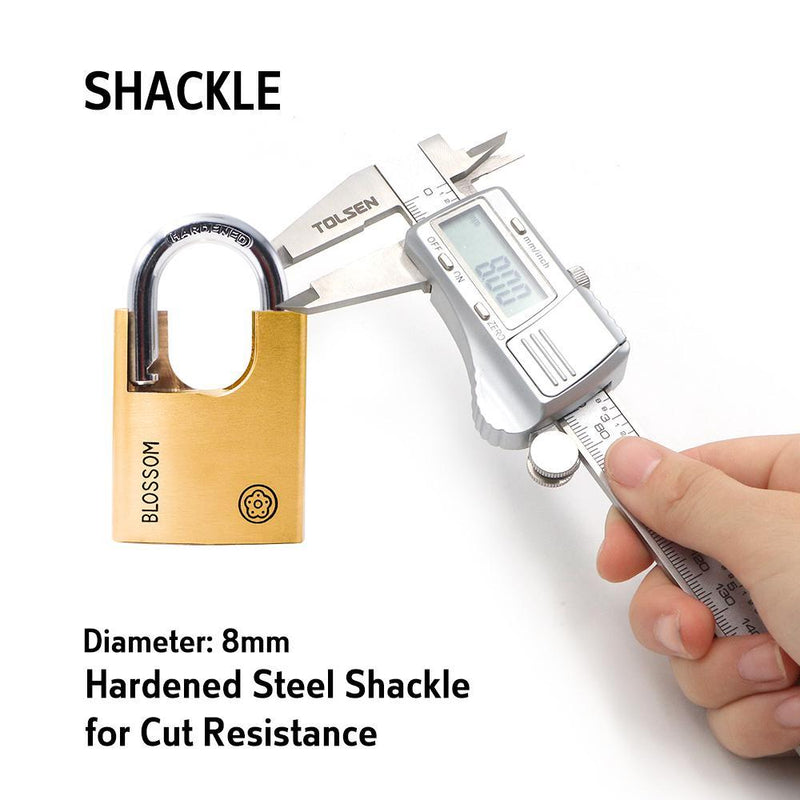 BLOSSOM PADLOCK BRASS PROTECTED SHACKLE 50MM Payday Deals