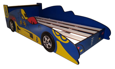 Blue Racing Car Bed Kids Race