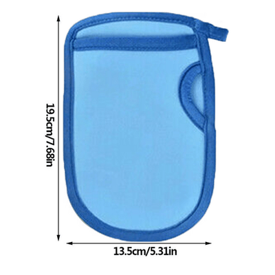 Blue universal Double-Side Super Soft Exfoliating Bath Mitt Shower Gloves Body Clean Payday Deals