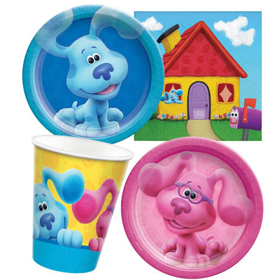 Blues Clues Blue & Magenta 16 Guest Tableware Pack Payday Deals