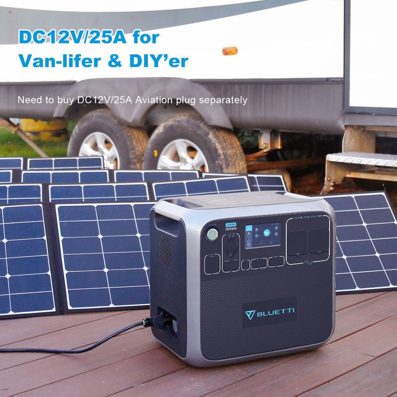 Bluetti Portable Power Station AC200P 2000WH 2000W Solar Genrator for Van Home Emergency Outdoor Camping Explore - Black Payday Deals