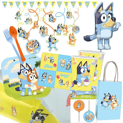 Bluey Birthday 16 Guest Tableware & Decorating Party Pack