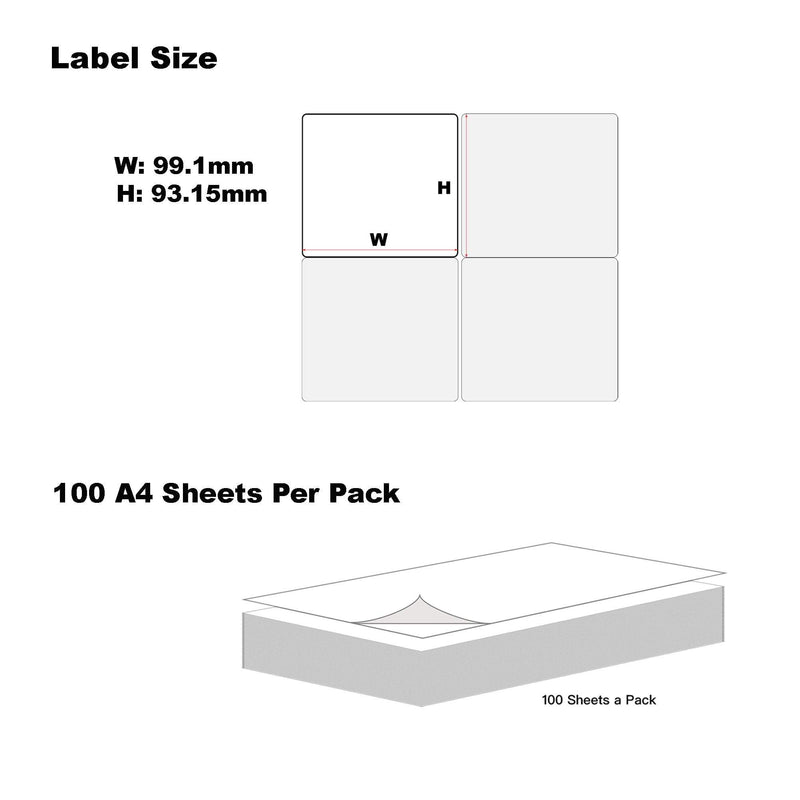 Blumax 500 Sheets A4 Format 6UP White Labels Payday Deals