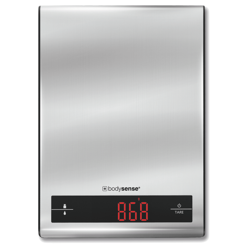 BodySense 5kg Stainless Steel Kitchen Scale Electronic Digital Weight Balance Payday Deals
