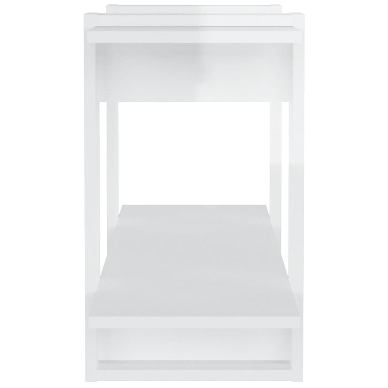 Book Cabinet High Gloss White 100x30x51 cm Engineered Wood Payday Deals