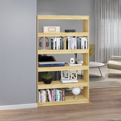 Book Cabinet/Room Divider 100x30x167.5 cm Solid Pinewood Payday Deals
