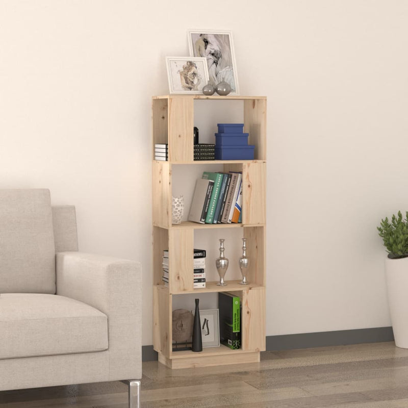 Book Cabinet/Room Divider 51x25x132 cm Solid Wood Pine Payday Deals