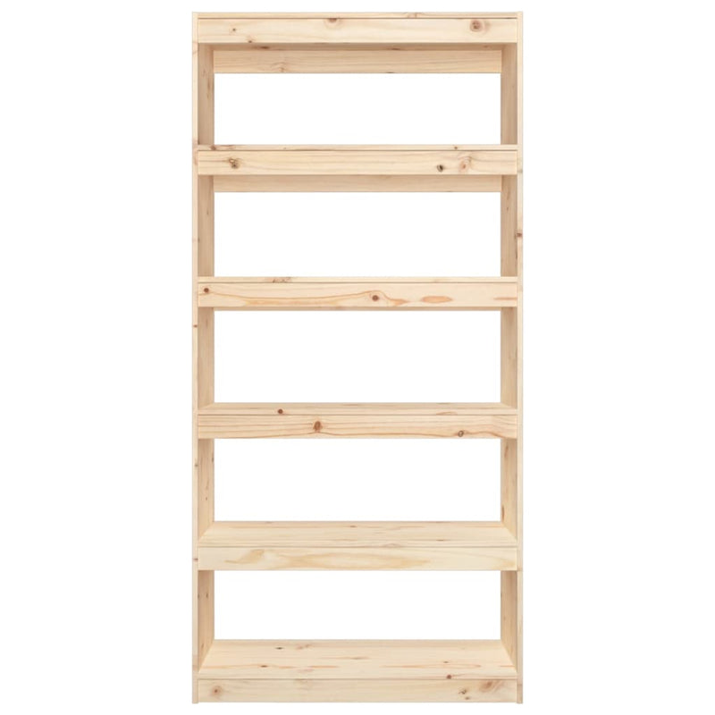 Book Cabinet/Room Divider 80x30x167.4 cm Solid Wood Pine Payday Deals
