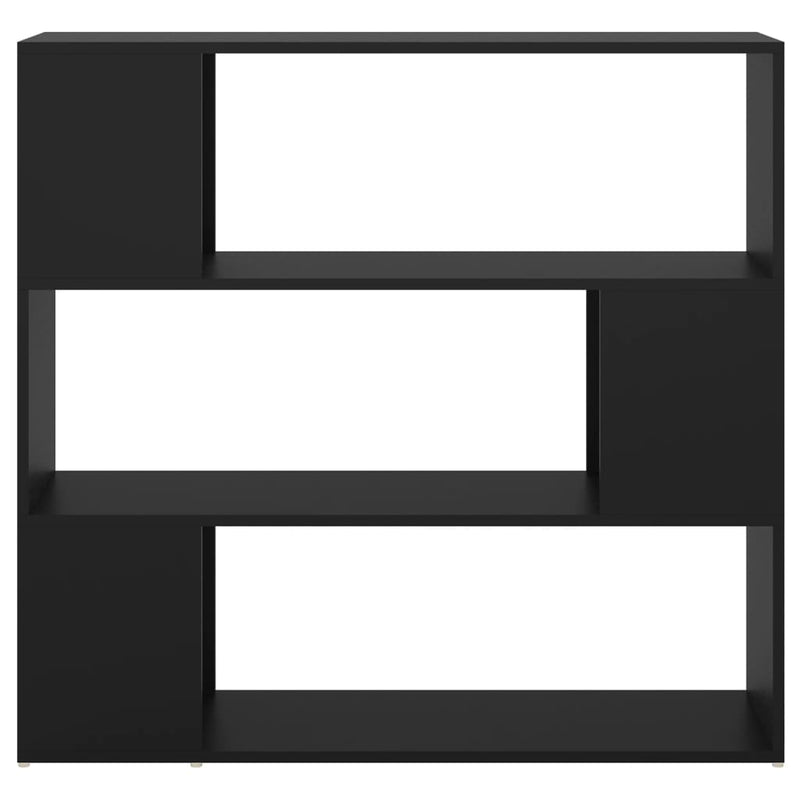 Book Cabinet Room Divider Black 100x24x94 cm Payday Deals