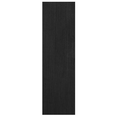 Book Cabinet/Room Divider Black 40x30x103.5 cm Solid Pinewood Payday Deals