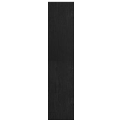 Book Cabinet Room Divider Black 40x30x135.5 cm Pinewood Payday Deals