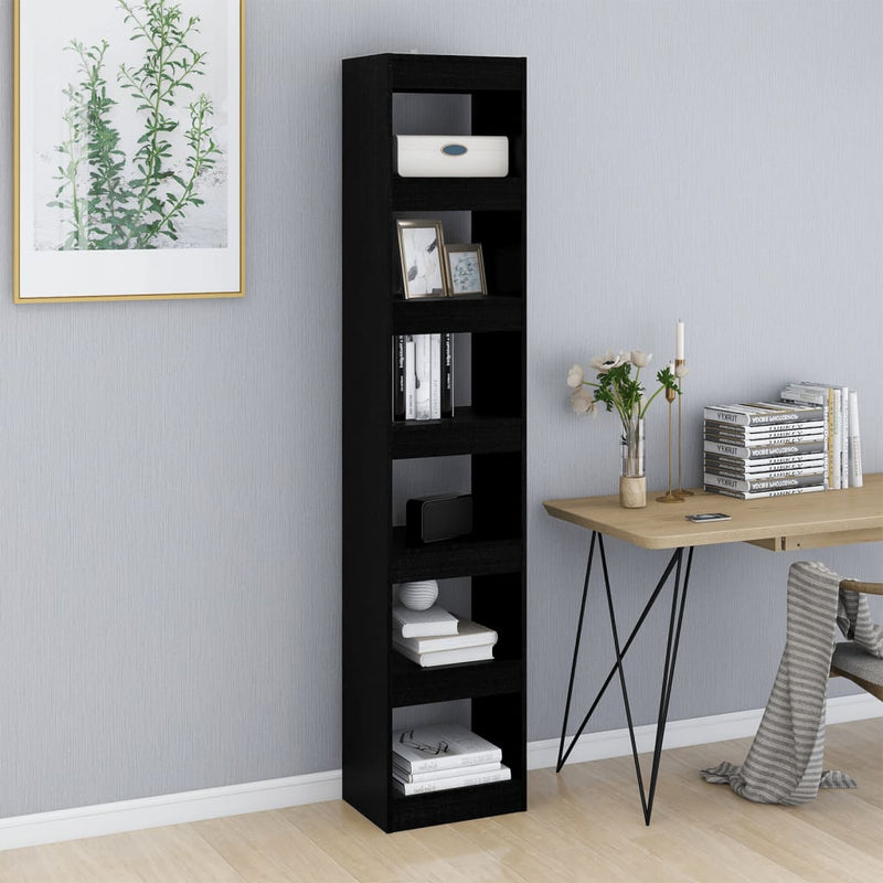 Book Cabinet/Room Divider Black 40x30x198 cm Payday Deals