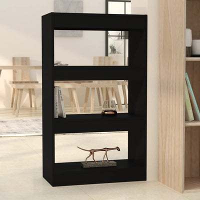 Book Cabinet/Room Divider Black 60x30x103 cm Engineered Wood Payday Deals