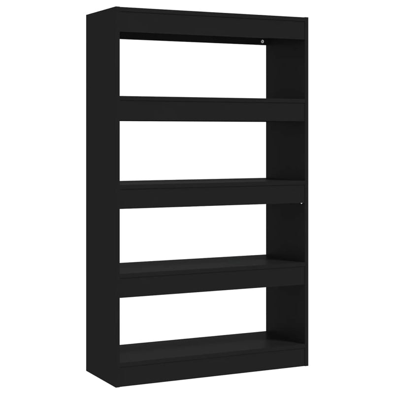 Book Cabinet/Room Divider Black 80x30x135 cm Engineered Wood Payday Deals