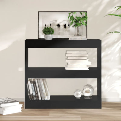 Book Cabinet/Room Divider Black 80x30x72 cm