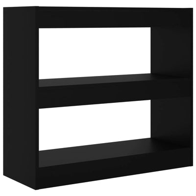 Book Cabinet/Room Divider Black 80x30x72 cm Payday Deals
