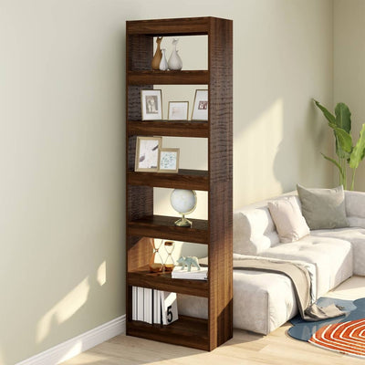 Book Cabinet/Room Divider Brown Oak 60x30x198cm Payday Deals