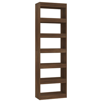 Book Cabinet/Room Divider Brown Oak 60x30x198cm Payday Deals