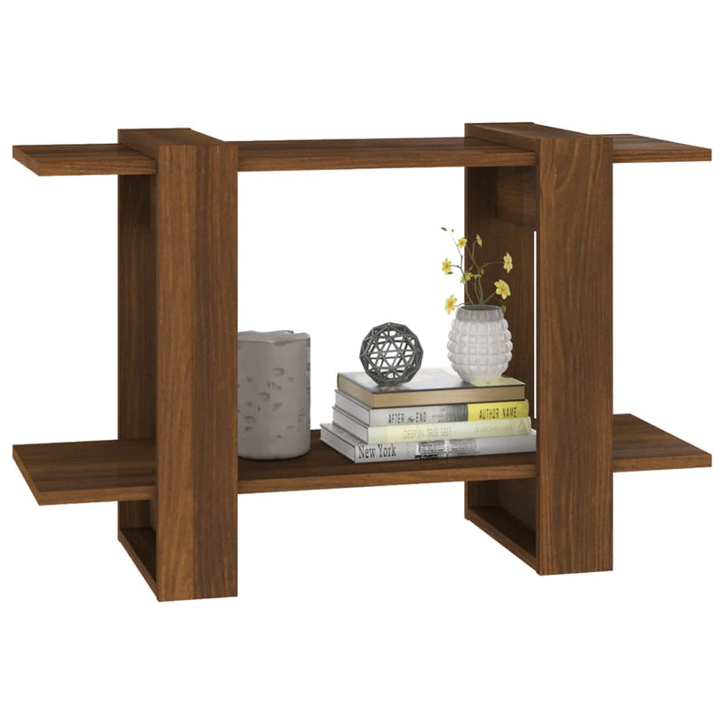 Book Cabinet/Room Divider Brown Oak 80x30x51 cm Payday Deals