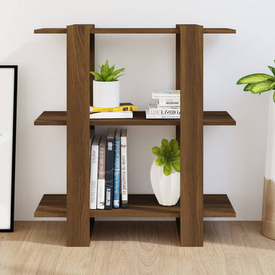 Book Cabinet/Room Divider Brown Oak 80x30x87 cm Payday Deals