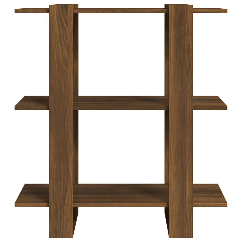 Book Cabinet/Room Divider Brown Oak 80x30x87 cm Payday Deals