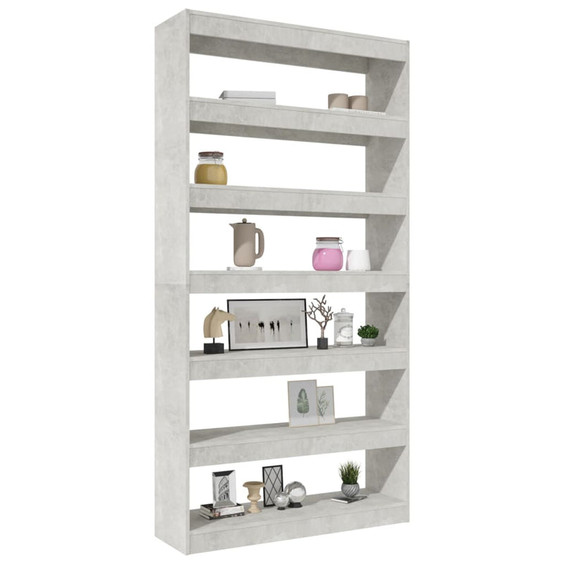 Book Cabinet/Room Divider Concrete Grey 100x30x198 cm Engineered wood Payday Deals