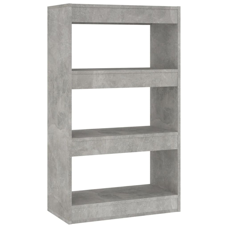 Book Cabinet/Room Divider Concrete Grey 60x30x103 cm Engineered Wood Payday Deals