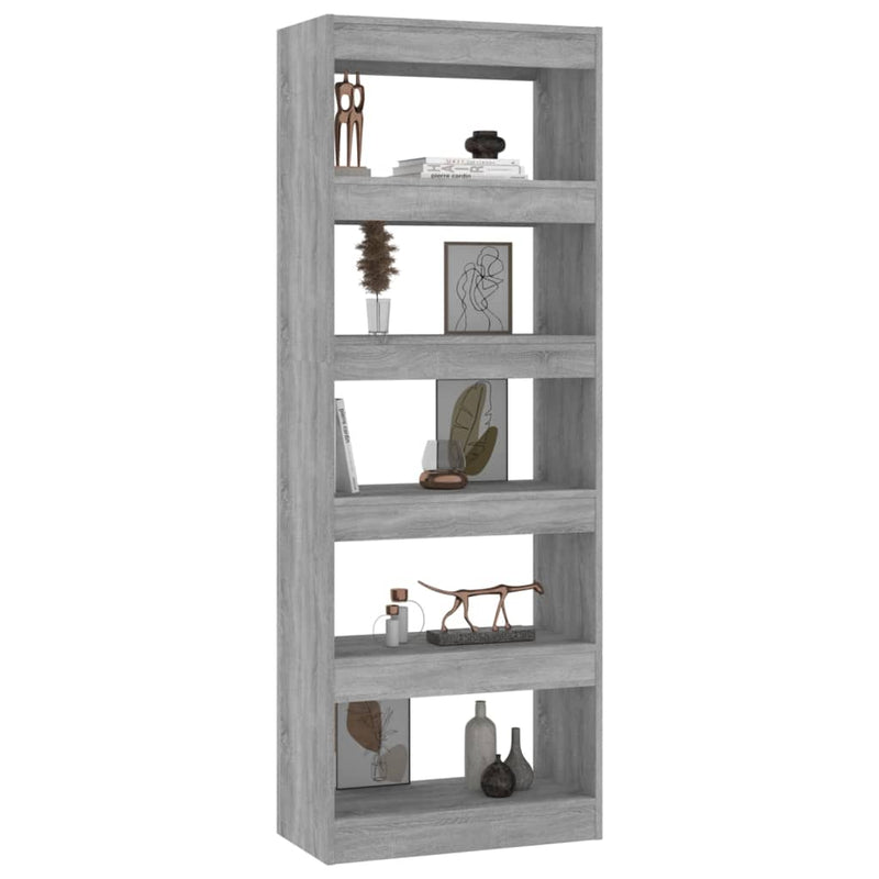 Book Cabinet/Room Divider Concrete Grey 60x30x166 cm Engineered Wood Payday Deals