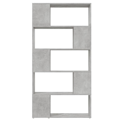 Book Cabinet Room Divider Concrete Grey 80x24x155 cm Engineered Wood Payday Deals