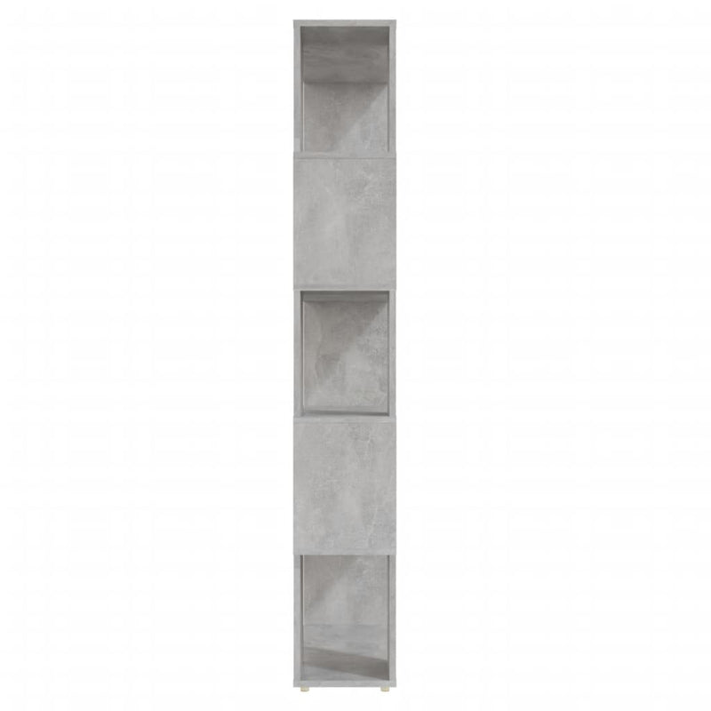 Book Cabinet Room Divider Concrete Grey 80x24x155 cm Engineered Wood Payday Deals