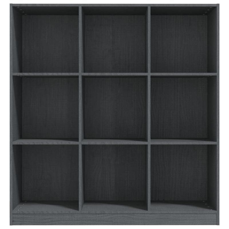 Book Cabinet/Room Divider Grey 104x33.5x110 cm Solid Pinewood Payday Deals