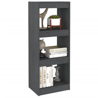 Book Cabinet/Room Divider Grey 40x30x103.5 cm Solid Pinewood Payday Deals